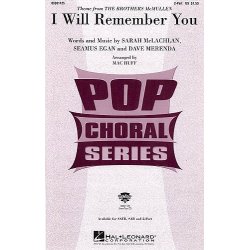 Sarah McLachlan, Seasmus Egan And Dave Merenda: I Will Remember You