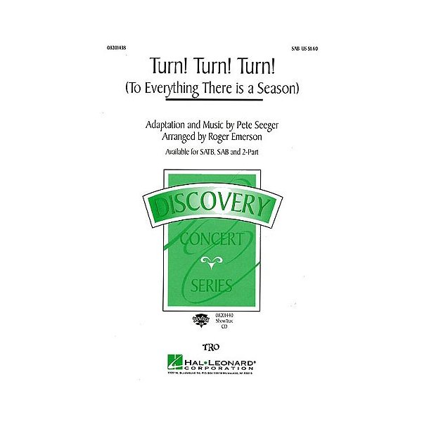 Pete Seeger: Turn Turn Turn (SAB)