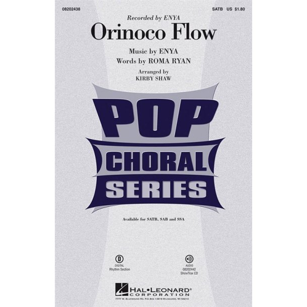 ENYA ORINOCO FLOW (SHAW KIRBY) SATB CHORAL