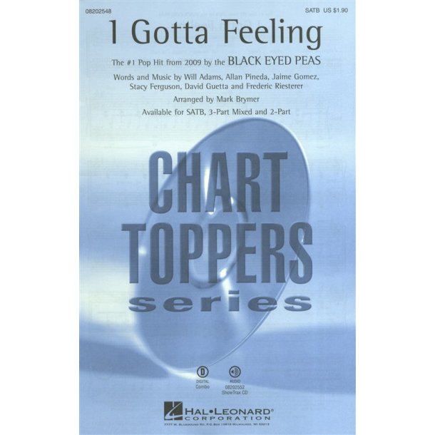 Black Eyed Peas: I Gotta Feeling - SATB