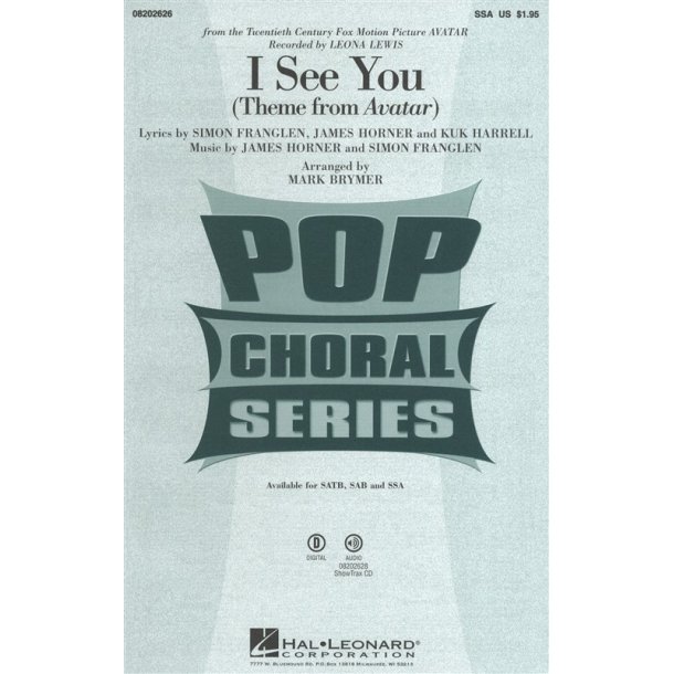 Leona Lewis: I See You (Avatar) - SSA