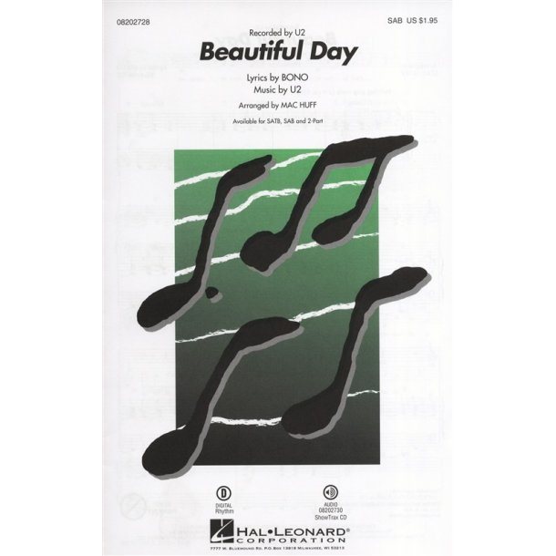 U2: Beautiful Day (SAB)