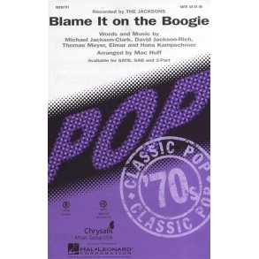The Jacksons: Blame It On The Boogie (SATB)