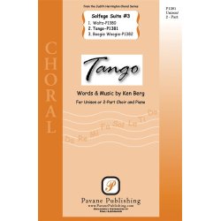 KEN BERG TANGO FROM SOLFEGE SUITE #3 2 PART CHORAL SHEET