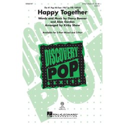 BONNER G/GORDON A HAPPY TOGETHER (SHAW KIRBY) 3 PART MIXED CHORAL