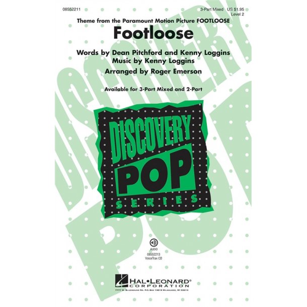 LOGGINS KENNY FOOTLOOSE (ARR EMERSON ROGER) 3PT CHOR