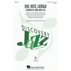 JOBIM ANTONIO CARLOS ONE NOTE SAMBA (EMERSON ROGER) 3 PT MIXED CHORAL