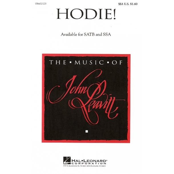 John Leavitt: Hodie! (SSA)