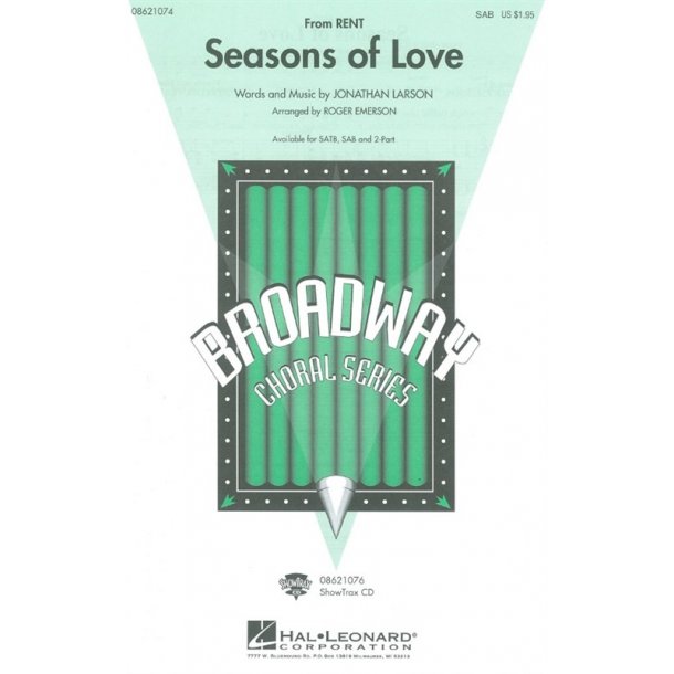 Jonathan Larson: Seasons Of Love (Rent) - arr. Emerson (SAB)