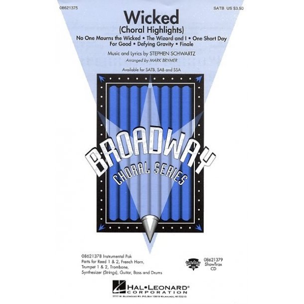 Stephen Schwartz: Wicked (Choral Highlights) (SATB)