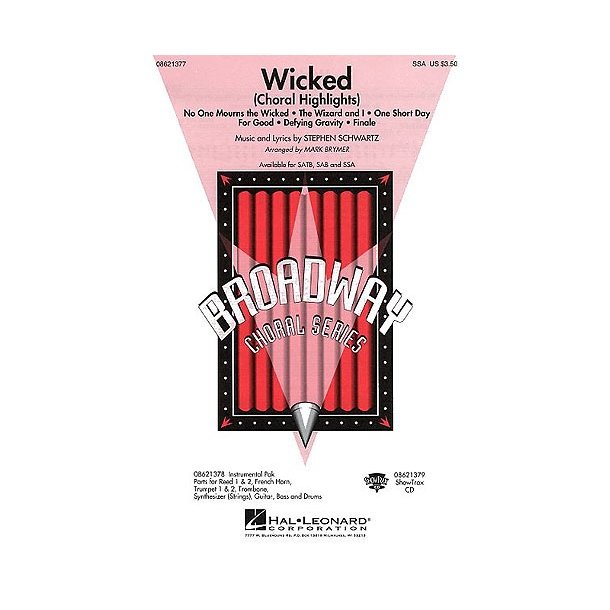Stephen Schwartz: Wicked - Choral Highlights (SSA)