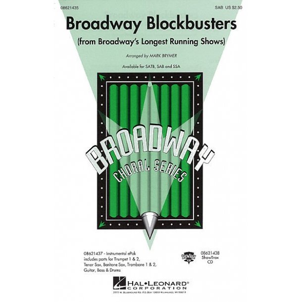 Broadway Blockbusters Medley (SAB)