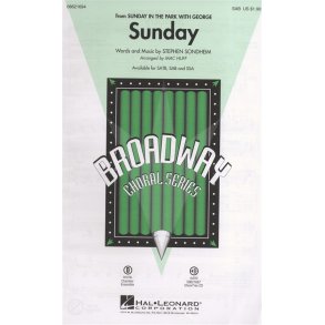 Stephen Sondheim: Sunday (Sunday In The Park With George) - SAB