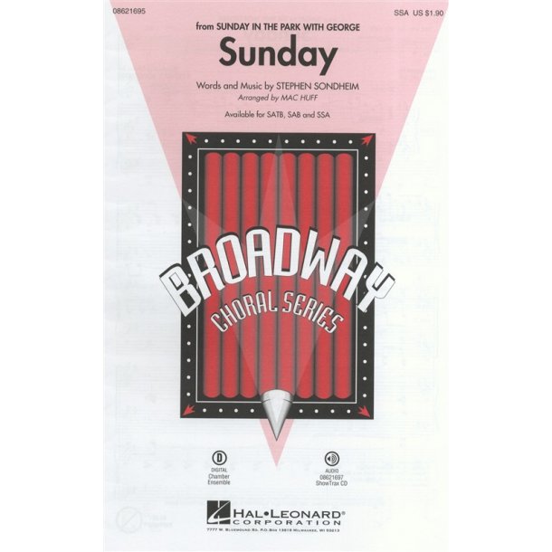 Stephen Sondheim: Sunday (Sunday In The Park With George) - SSA