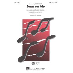 Kirk Franklin: Lean On Me (SSA)
