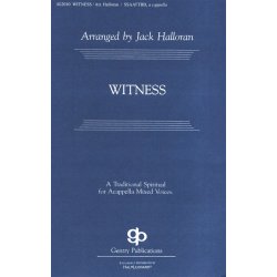Jack Halloran: Witness - SATB