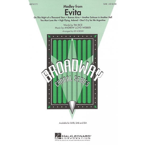 Andrew Lloyd Webber: Evita - Medley (SAB)