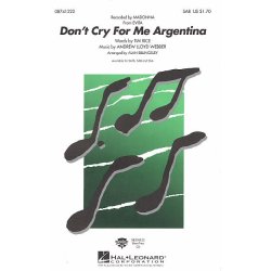 Andrew Lloyd Webber: Don't Cry For Me Argentina (Evita) - SAB