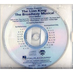 The Lion King: The Broadway Musical (Choral Medley) - Show Trax CD
