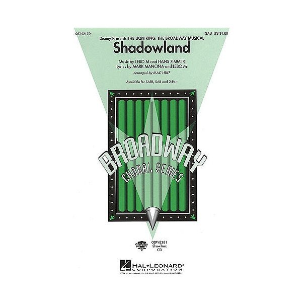 Hans Zimmer/Lebo M: Shadowland (The Lion King) - SAB