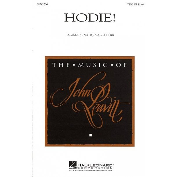 Hodie! (arr. Leavitt) - TTBB