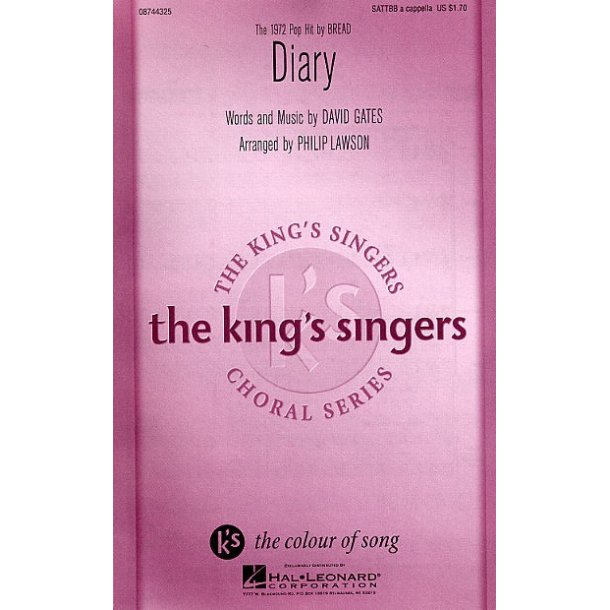 David Gate: Diary (SATTBB)