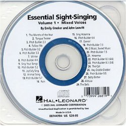 Essential Sight-Singing: Mixed Voices Volume 1 (Accompaniment CD)