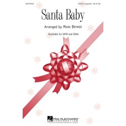 Eartha Kitt: Santa Baby - SATB A Cappella