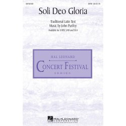 PURIFOY JOHN SOLI DEO GLORIA SATB CHOR