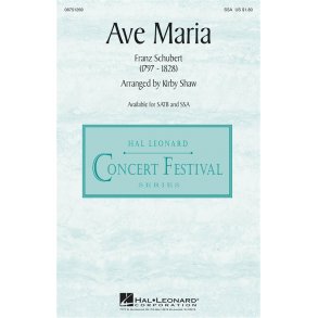 SCHUBERT FRANZ AVE MARIA (SHAW KIRBY) SSA CHORAL