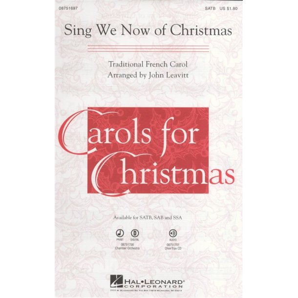 Sing We Now Of Christmas - SATB
