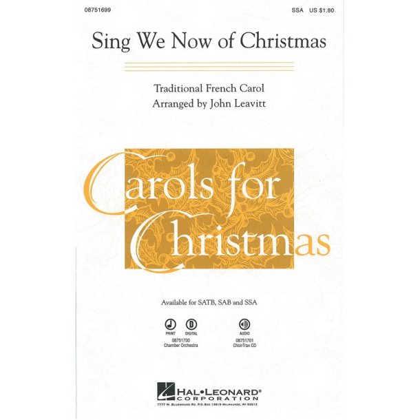 Sing We Now Of Christmas - SSA