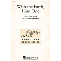 HERRINGTON JUDITH WITH THE EARTH I AM ONE 2 PART CHORAL