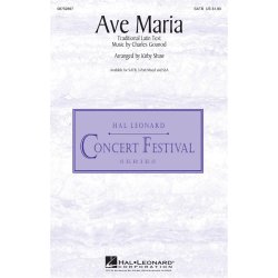 GOUNOD CHARLES/BACH JS AVE MARIA (ARR SHAW KIRBY) SATB CHORAL