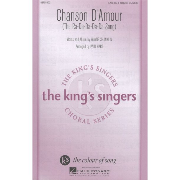 Wayne Shanklin: Chanson D'Amour (SATB)