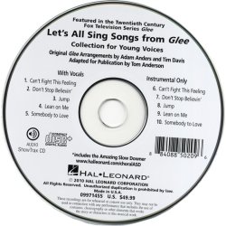 Let's All Sing Songs From Glee - Performance/Accompaniment CD