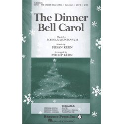 MYKOLA LEONTOVYCH THE DINNER BELL CAROL (ARR PHILP & SUSAN KERN) SAB
