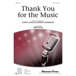 Abba Thank You For Music (Estes) Ssa