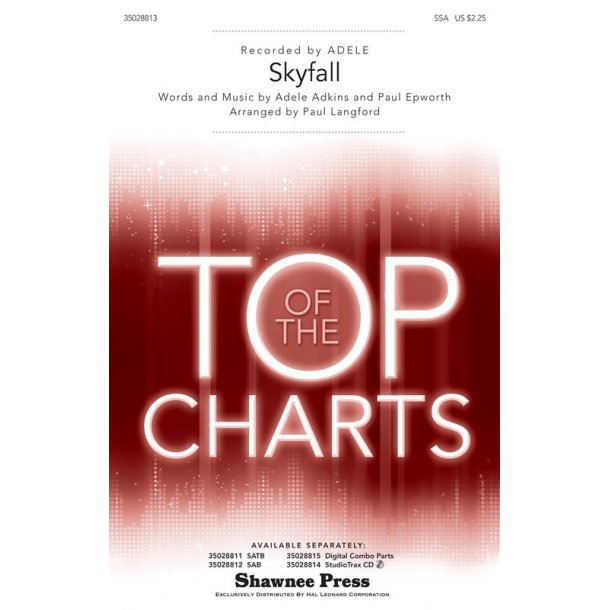 ADELE SKYFALL (ARR LANGFORD PAUL) SSA CHORAL
