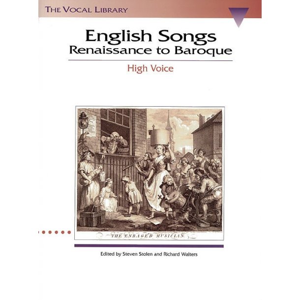 English Songs Renaissance To Baroque - High Voice