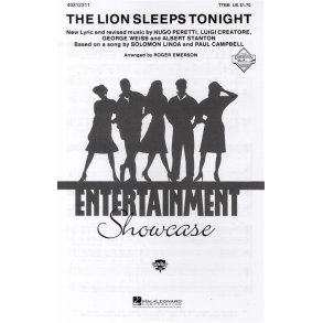 The Lion Sleeps Tonight (arr. Emerson) - TTBB
