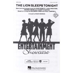 The Lion Sleeps Tonight (arr. Emerson) - 2-Part