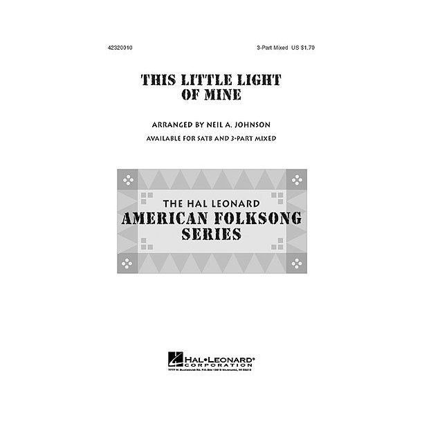 This Little Light Of Mine (3-Part Mixed)