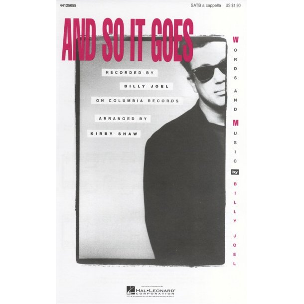 Billy Joel: And So It Goes (SATB)