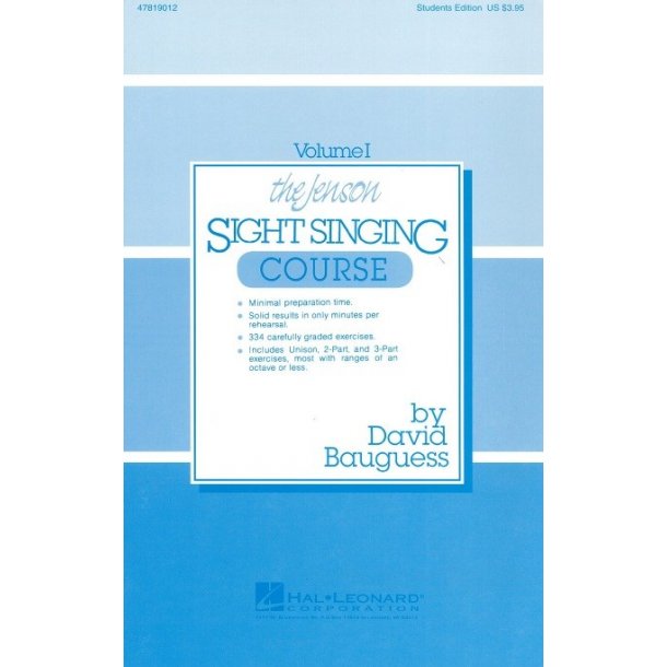 The Jenson Sight Singing Course: Student Book (Vol. I)