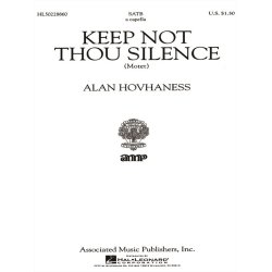 Keep Not Thou Silence Motet A Cappella