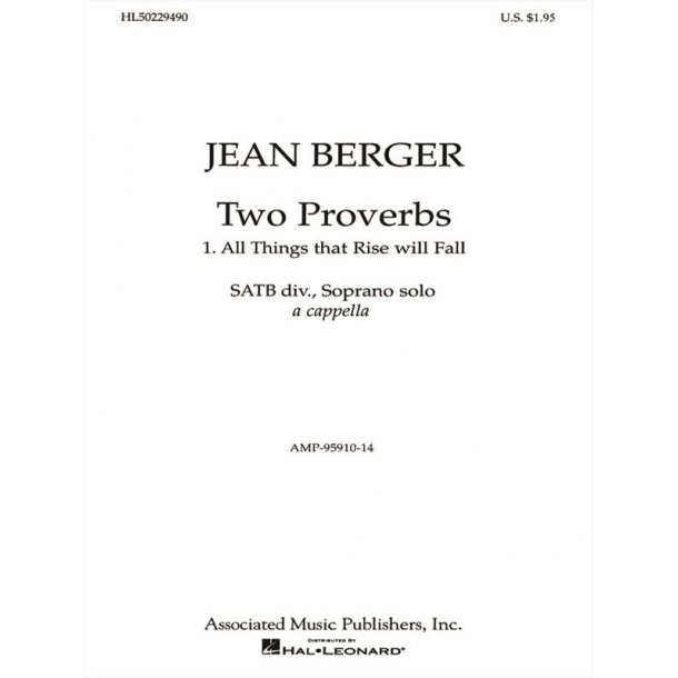 All Things That Rise Will Fall From '2 Proverbs'