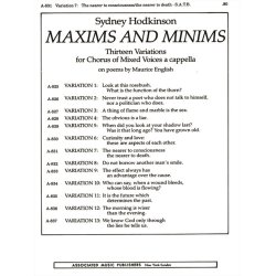 Nearer To Consciousness Var 7the Nearer To Death    (From Maxims And Minums)