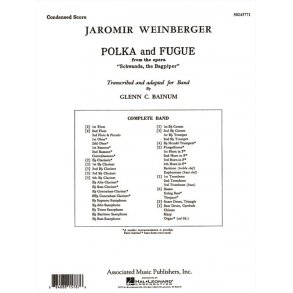 Polka & Fugue Concert Condensed Score From Schwanda The Bagpiper