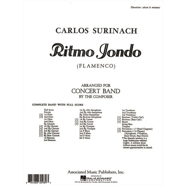 Ritmo Jondo Band Full Score